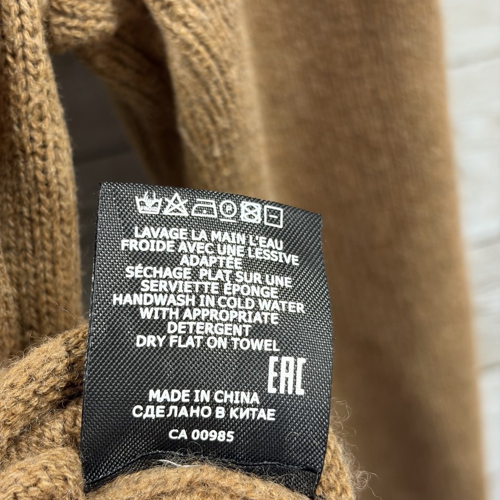 Isabel Etoile Marant Womens 34 Sweater Cropped Brown Mocha Wool/Cotton Blend - Picture 11 of 11